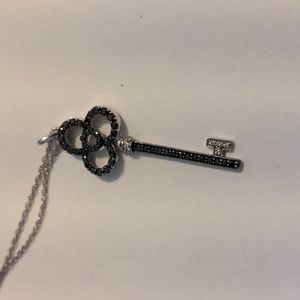 Black Diamond Key Necklace